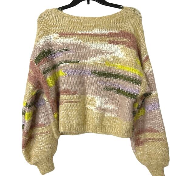 Pilcro Multicolor Fuzzy Sweater - Picture 8 of 13
